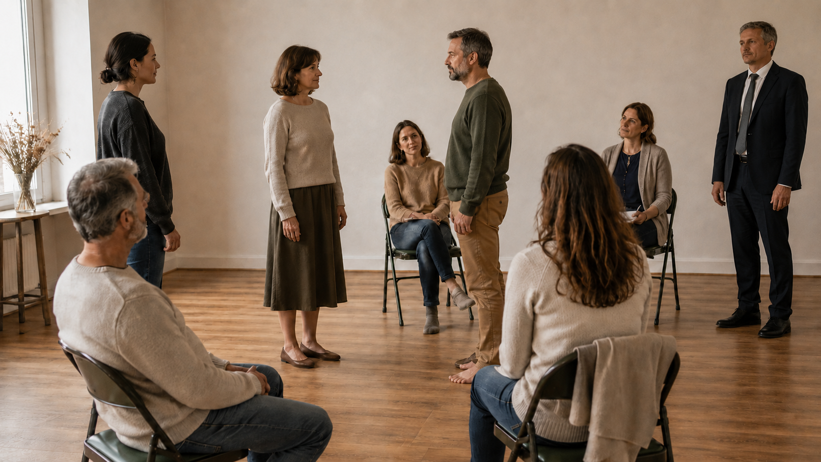 Séance de constellations familiales et systémiques en groupe